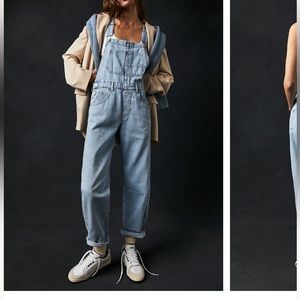 Free people ziggy denim overalls in bleu moon